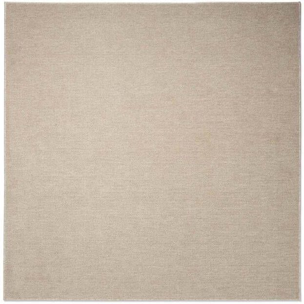 Tapeso Vierkant vloerkleed Lush crème 140x140 cm - Foto 2