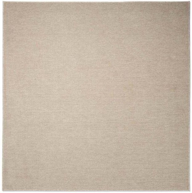Tapeso Vierkant vloerkleed Lush crème 160x160 cm - Foto 2