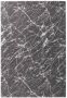 Tapeso Wasbaar vloerkleed Marmer Chloé grijs wit 160x230 cm - Thumbnail 2