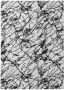 Tapeso Wasbaar vloerkleed Marmer Chloé wit|zwart 140x200 cm - Thumbnail 1
