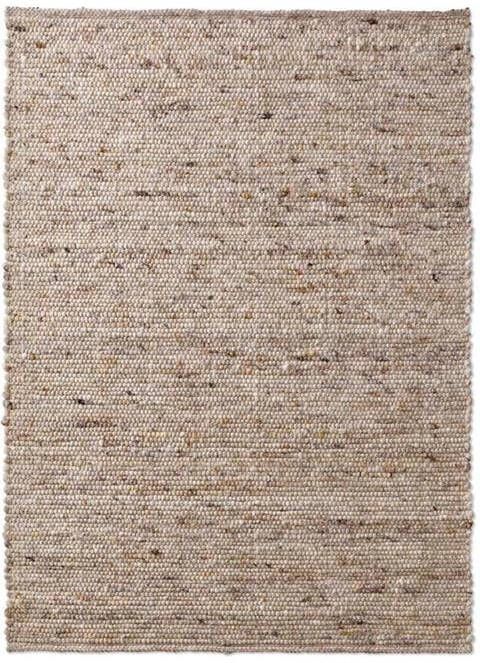 Tapeso Wollen vloerkleed handweef Oslo beige crème 200x290 cm - Foto 2