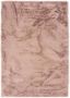 Tapeso Zacht hoogpolig vloerkleed Comfy plus roze 80x150 cm - Thumbnail 1