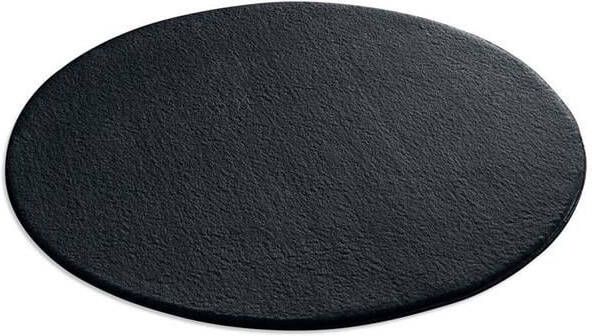 Tapeso Zacht rond vloerkleed Loft zwart wasbaar 30°C 120 cm rond - Foto 2