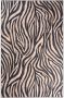 Tapeso Zebra vloerkleed wasbaar Moderna zwart bruin 80x150 cm - Thumbnail 2
