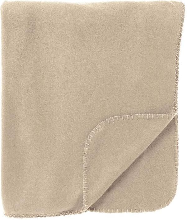 Textino DEX Plaid 130x160 cm dunne fleece deken beige