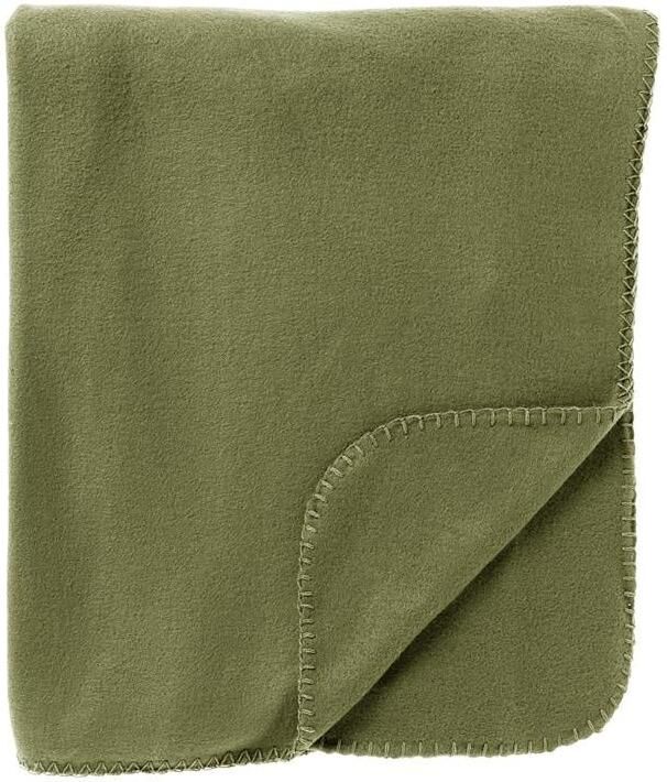 Textino DEX Plaid 130x160 cm dunne fleece deken groen