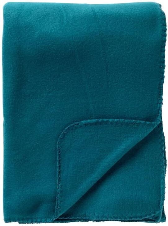 Textino DEX Plaid 130x160 cm fleece deken zacht en dun Deep Lake