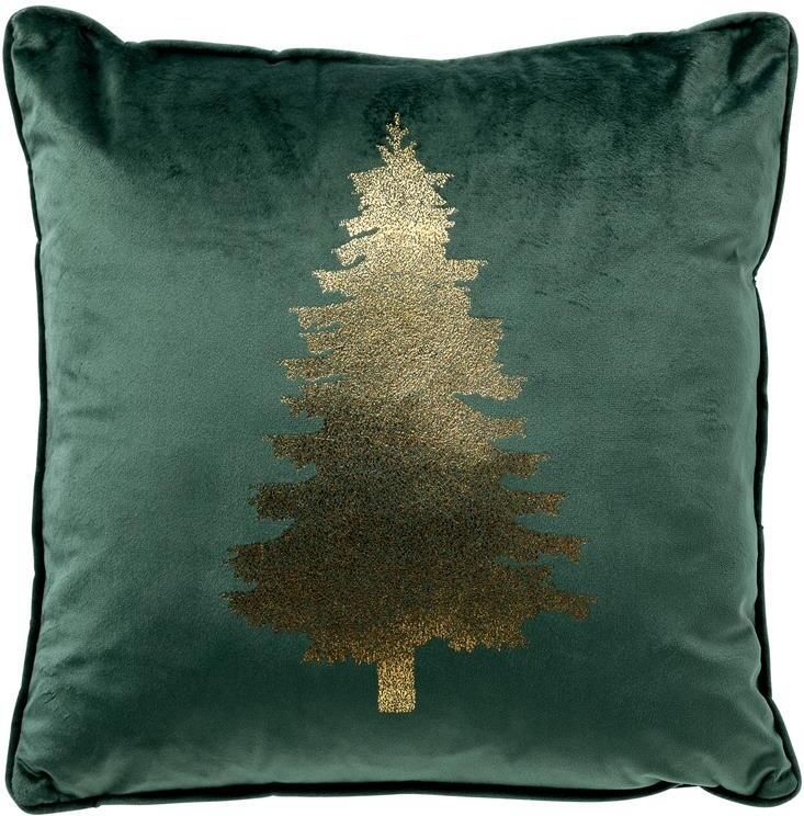 Textino Tree Kerst sierkussen 45x45 cm Groen