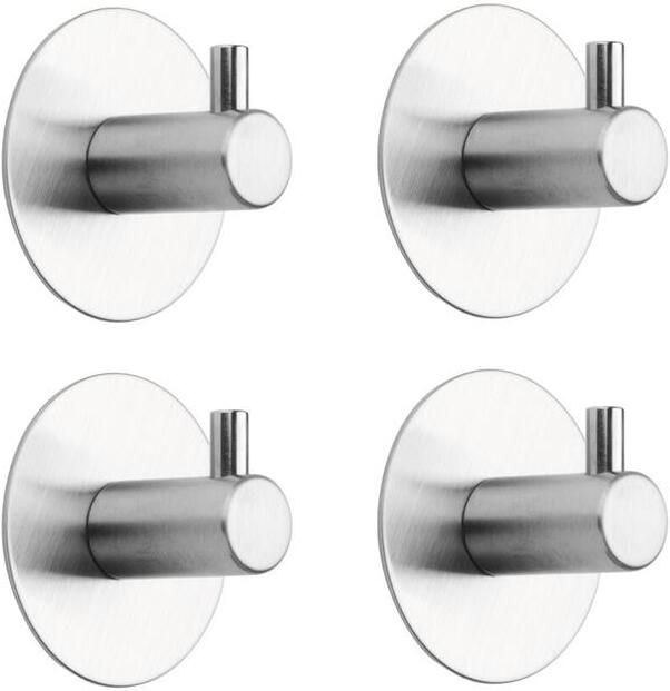 Tiger Rhino Hakenset RVS Geborsteld (4 stuks)