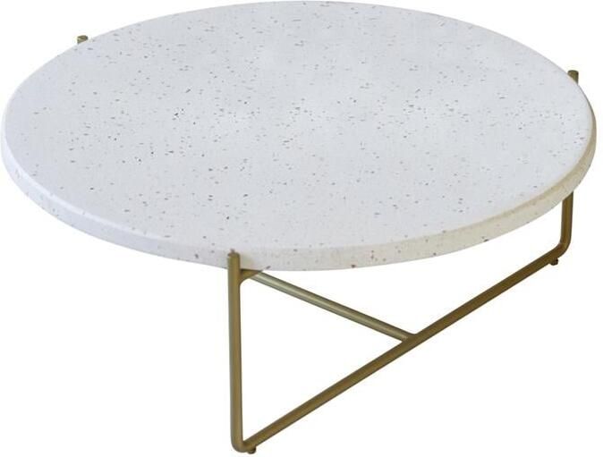 Tikamoon Anatole Terrazzo en metalen salontafel confetti