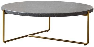 Tikamoon Anatole Terrazzo en metalen salontafel grey
