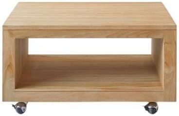 Tikamoon Anoa Massief teakhouten vierkante salontafel