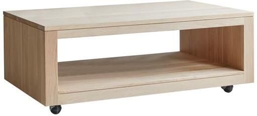 Tikamoon Anoa Rechthoekige salontafel van massief eikenhout zonder knoesten