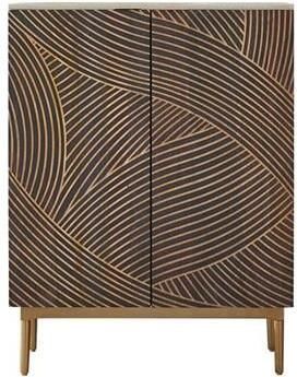 Tikamoon Bilal Dressoir van massief mangohout en terrazzo 80 cm