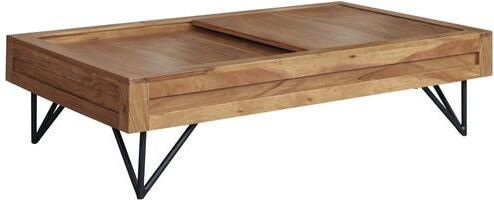 Tikamoon Bonnie Massieve acacia salontafel met opbergruimte