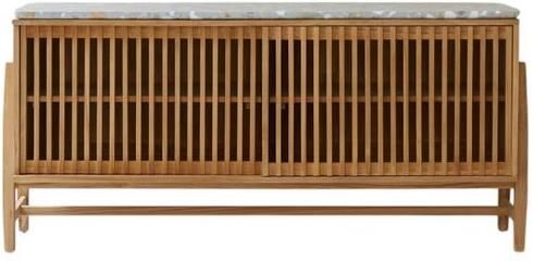 Tikamoon Buffetkast Isaure van massief teakhout en premium terrazzo 160 cm