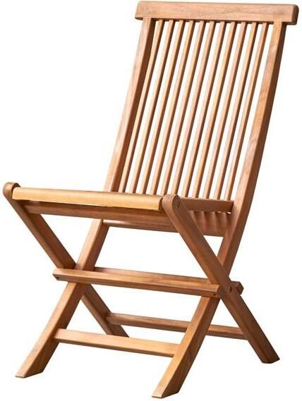 Tikamoon Capri Set van 2 massief acaciahouten tuinstoelen