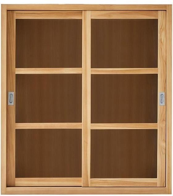 Tikamoon Coffee Tek Massief teakhouten vitrinekast van 120 cm