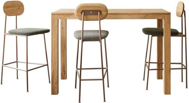 Tikamoon Eden Massief eiken bartafel voor 4-6 personen