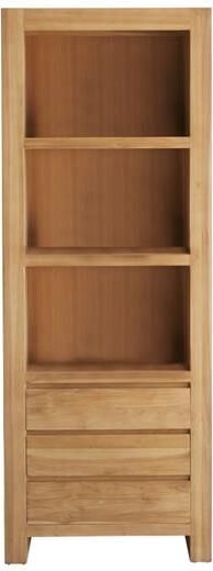 Tikamoon Eden Massief teakhouten boekenkast