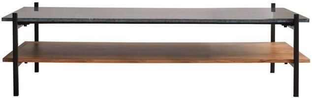 Tikamoon Edit Massief acacia en marmeren salontafel