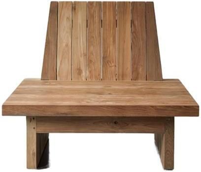 Tikamoon Fauteuil van gerecycled teakhout Joaquin 1-zit