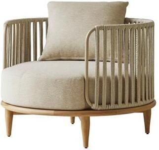 Tikamoon Fauteuil van massief teakhout Ezra 1-zit