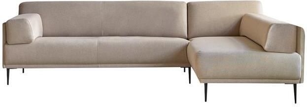 Tikamoon Finn Hoekbank rechts in ecru stof 270 x 180 cm