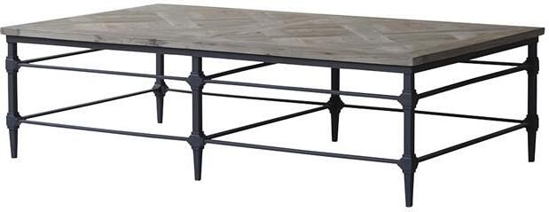 Tikamoon Gatsby Salontafel van massief iepenhout en metaal