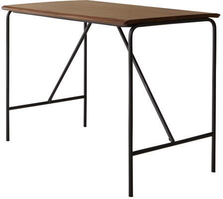 Tikamoon Hoge tafel van massief palissander en metaal voor 4 pers.