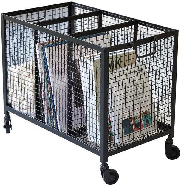 Tikamoon Industriel Metalen kast op wielen