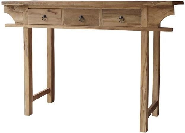 Tikamoon Junie Bijzettafel van massief gerecycled teakhout