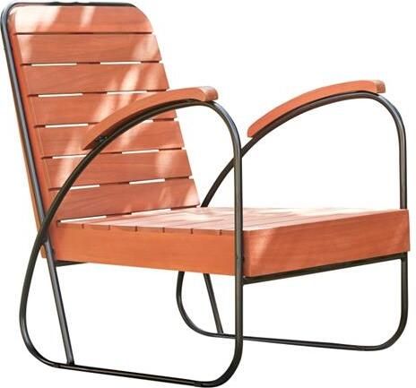 Tikamoon Key Wood Tuinstoel met armleuning in massief acacia