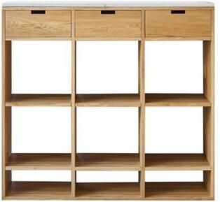 Tikamoon Miho Dressoir in eiken en wit premium terrazzo