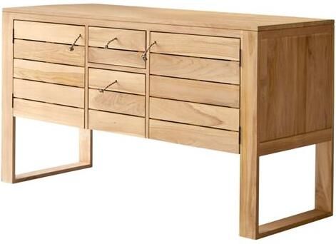 Tikamoon Minimalys Massief teakhouten badmeubel 145 cm