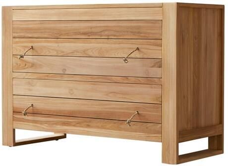 Tikamoon Minimalys Massief teakhouten ladekast