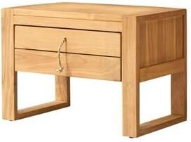 Tikamoon Minimalys Massief teakhouten nachtkastje