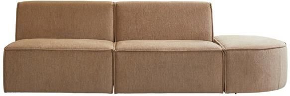 Tikamoon Modulaire 2-zitsbank Dario in camelkleurige stof