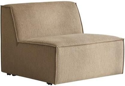 Tikamoon Modulaire fauteuil Dario in camelkleurige stof