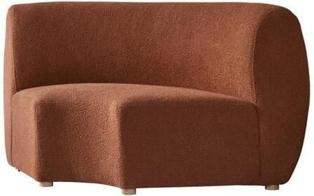 Tikamoon Modulaire fauteuil van massief acaciahout terracotta stof
