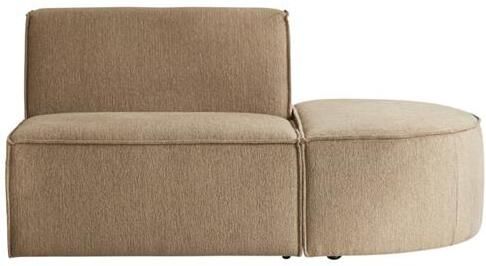 Tikamoon Modulaire loungefauteuil Dario in camelkleurige stof