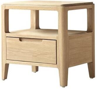 Tikamoon Nachtkastje van massief eikenhout met 1 lade Arto