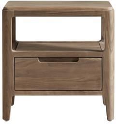 Tikamoon Nachtkastje van massief notenhout met 1 lade Arto