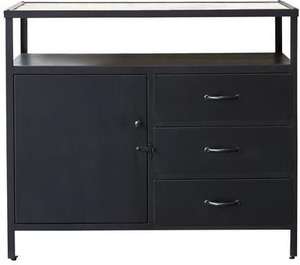 Tikamoon Opbergmeubel in metaal en mangohout 95 Industriel