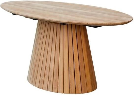 Tikamoon Paloma Ovale tafel van massief teakhout voor 6 personen