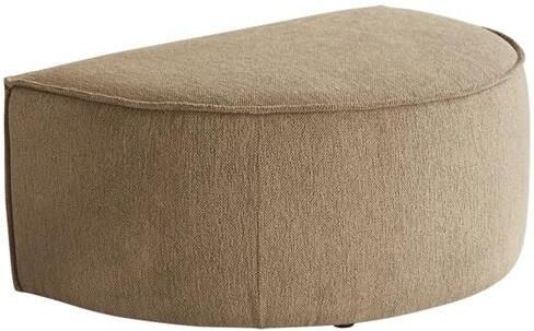 Tikamoon Poef in camelkleurige stof Dario 1-zit