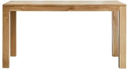 Tikamoon Rechthoekige tafel in massief eiken voor 4-6 personen