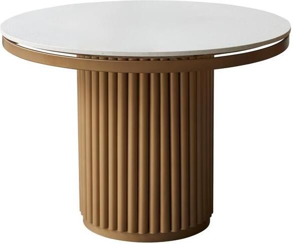 Tikamoon Ronde tafel van metaal en terrazzo voor 4|6 personen