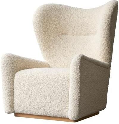 Tikamoon Sherpa Fauteuil van massief eikenhout en stof