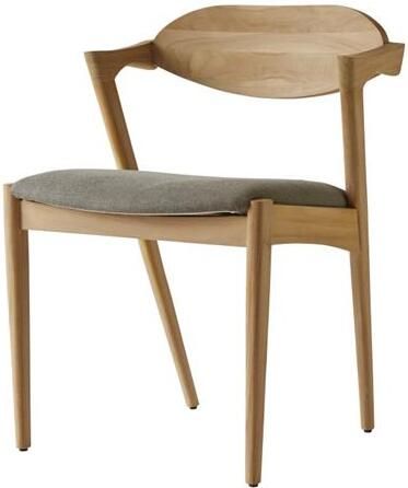 Tikamoon Stoel Guido van massief teakhout en stof